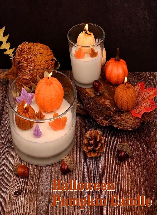 Skytail قوالب شموع ثلاثية الأبعاد على شكل يقطينة من سكاي تيل، 3 قطع، مصنوعة من السيليكون بأحجام مختلفة، مثالية لصنع الشموع اليدوية، وتزيين حفلات الهالوين، وتزيين الكيك، وصب الحلوى، وصنع شموع الهالوين، وديكور المنزل، والهدايا. - Image 3