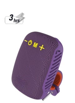 Outdoor Bicycle Speaker, TWS Wireless Portable Bluetooth Speaker, Convenient Waterproof Rechargeable Speaker, Mini Bass FM Radio Soundbar Boombox For Bicycle Motorbike, (1pc, Purple)