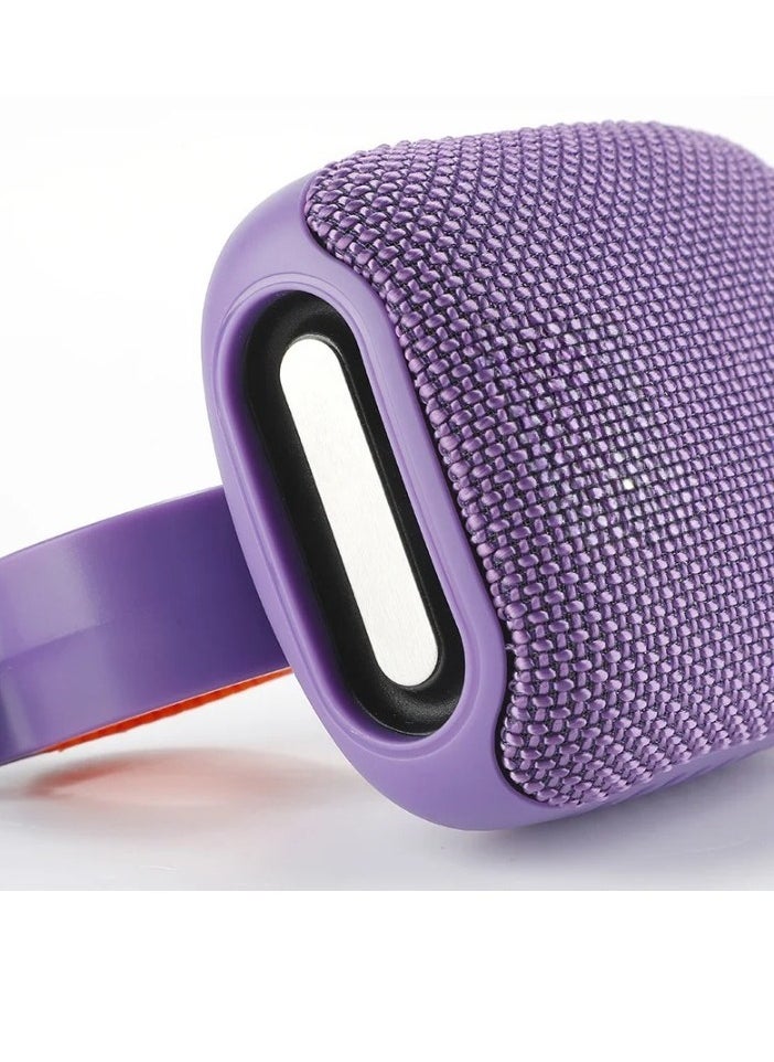 Generic - Outdoor Bicycle Speaker, TWS Wireless Portable Bluetooth Speaker, Convenient Waterproof Rechargeable Speaker, Mini Bass FM Radio Soundbar Boombox For Bicycle Motorbike, (1pc, Purple) - Image 1