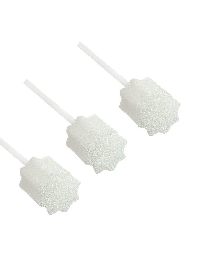 MUNKCARE - Oral Swabs Disposable Untreated And Unflavored Mouth Oral Cleaning Sponge Toothbrushes White 100 Counts - Image 1