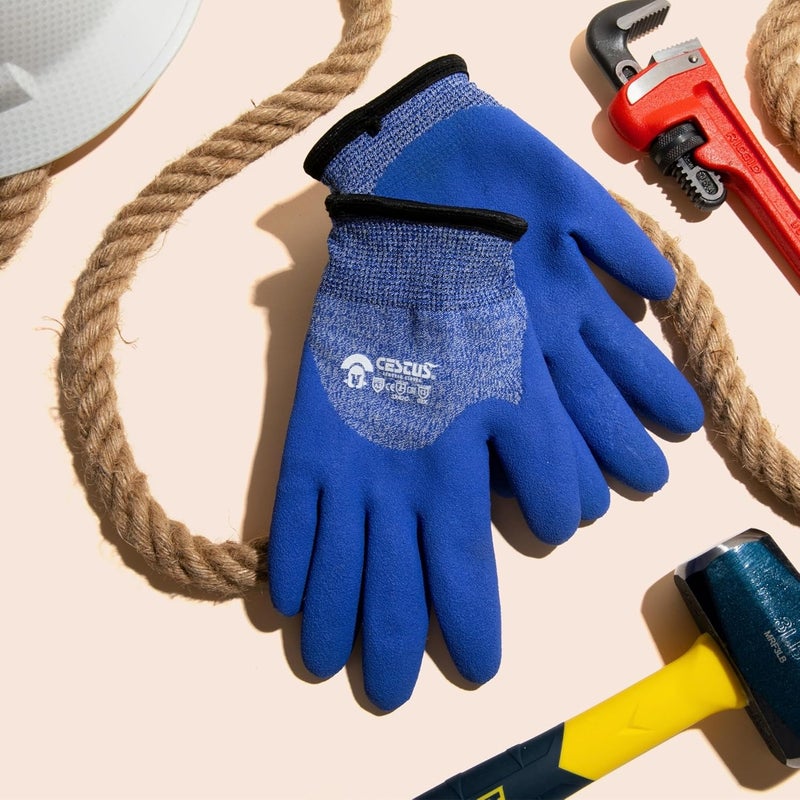 Cestus C13, Winter Work Gloves, ANSI A3 Cut-Resistant, Insulated and Warm for Cold Weather, Freezer Gloves - Image 4