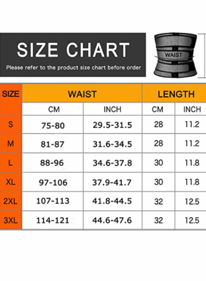 KASTWAVE حزام تنحيف الخصر للرجال، حزام حرق دهون البطن، حزام تنحيف الخصر للجنسين، حزام من النيوبرين للتمرين، حزام تشكيل الجسم للنساء، يدعم الظهر ويحسن الوضع، مقاس XL - Image 5