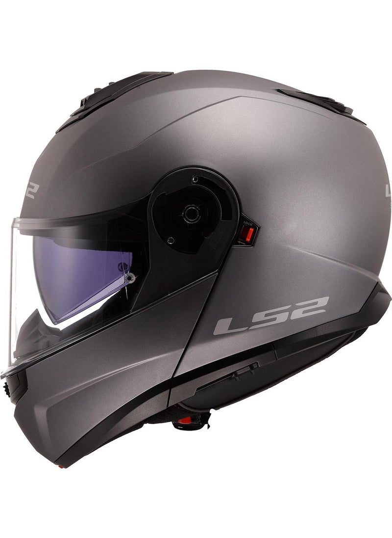 LS2 - Strobe 2 Matte Titanium Helmet - Image 1