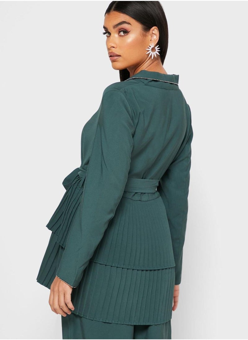 KASHKHA Pleated Layered Jacket - Image 2