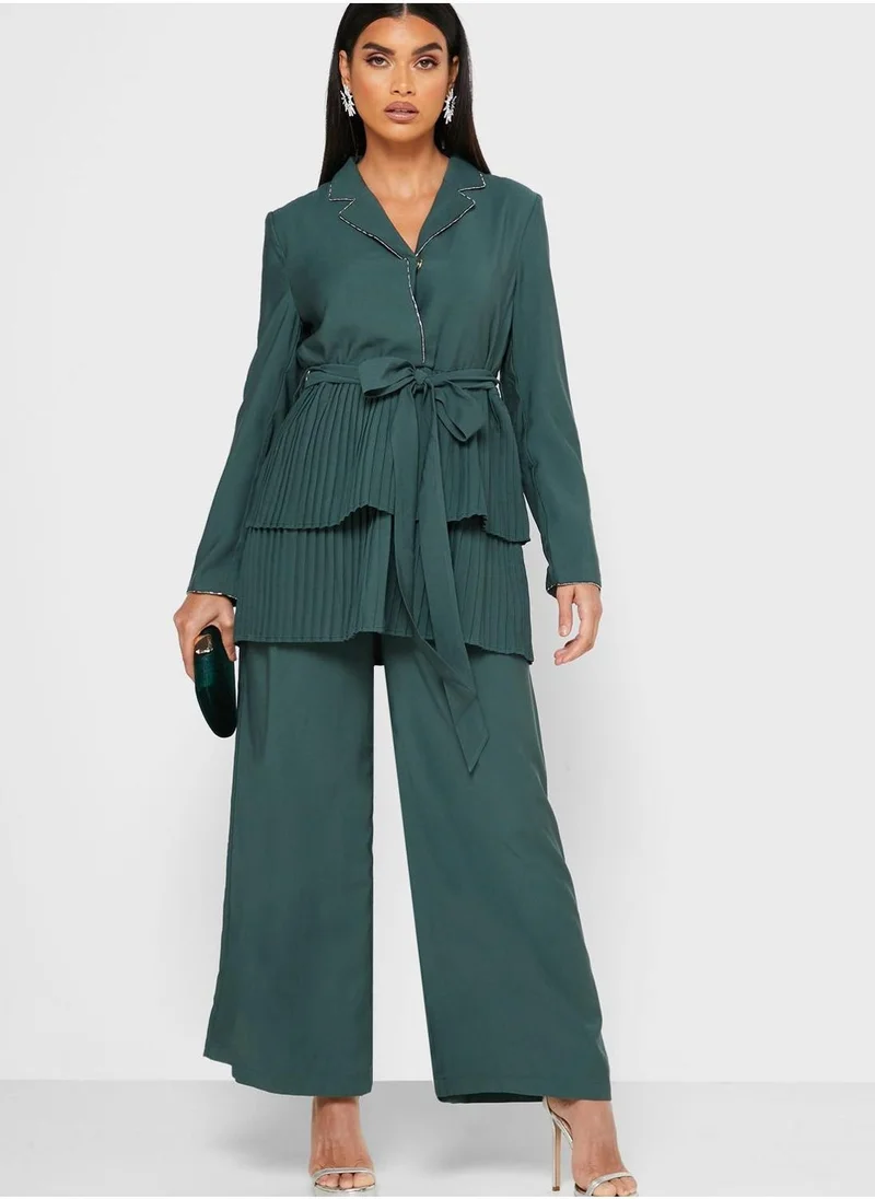 KASHKHA Pleated Layered Jacket