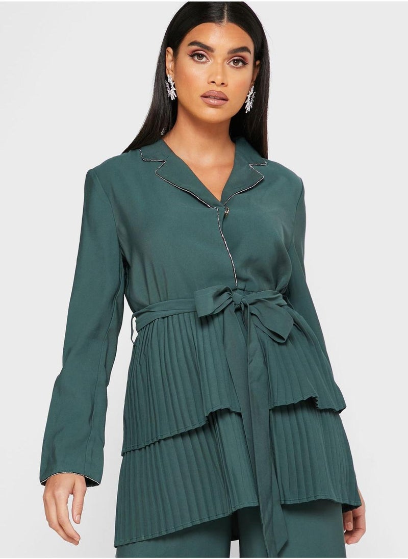 KASHKHA Pleated Layered Jacket - Image 1