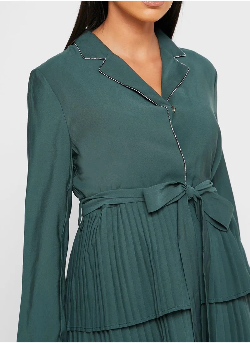 KASHKHA Pleated Layered Jacket