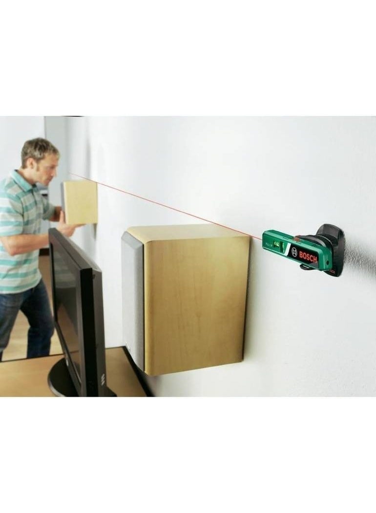 BOSCH Bosch PLL 1 P Laser Level – Pocket Precision Tool with Line & Point Projection up to 20 m - Image 1