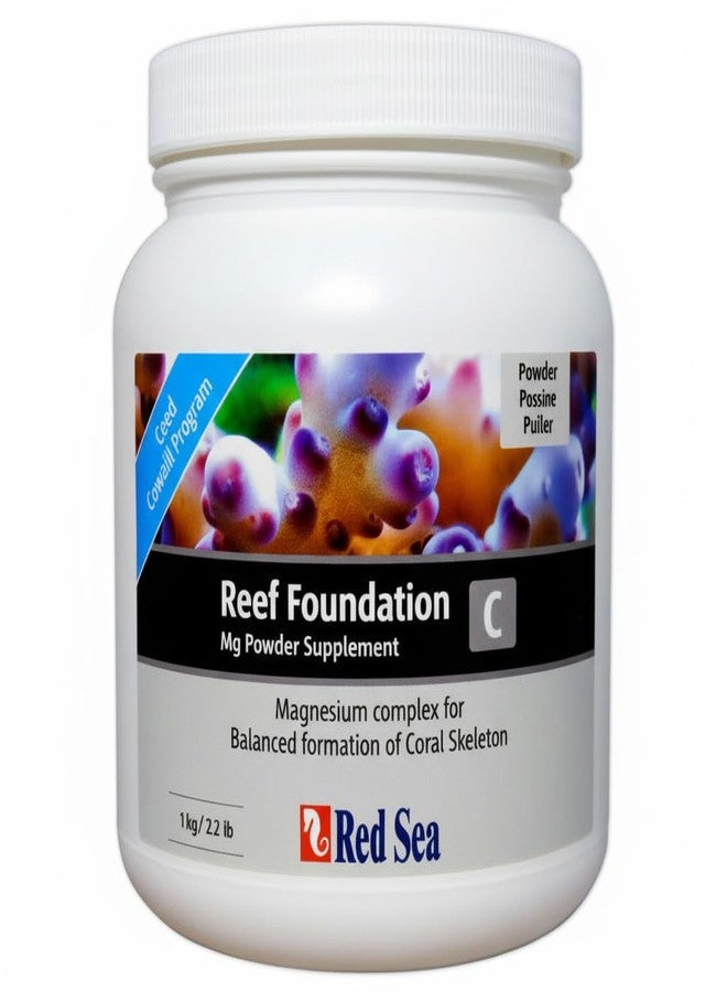 Red Sea Reef Foundation C Magnesium (Mg) Supplement, 1kg Powder - Maintains Magnesium Balance for Healthy Corals in Marine & Reef Aquariums - Image 1