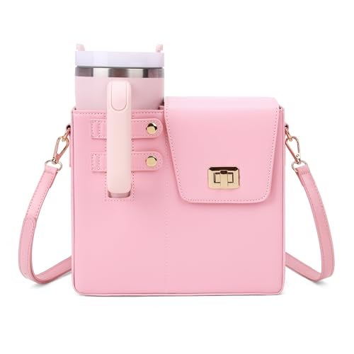 BBIQI Stanley Purse Cup Holder Bag with Strap- Outdoor Portable Crossbody Water Bottle Storage Bag for Stanley Cup Tumbler 40 oz - Image 1