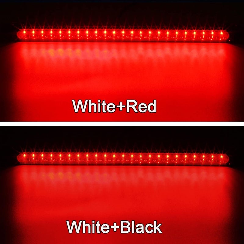 Partsam 2PC Red 17" 23 LED Light Bar for Car Truck Trailer RV Bus Boat - Waterproof - Image 4