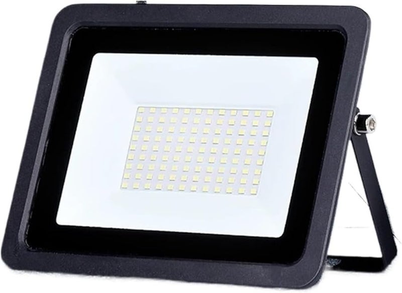 10W Black LED Flood Light 6500K Cool White IP66 Waterproof Outdoor Spotlight - Image 1
