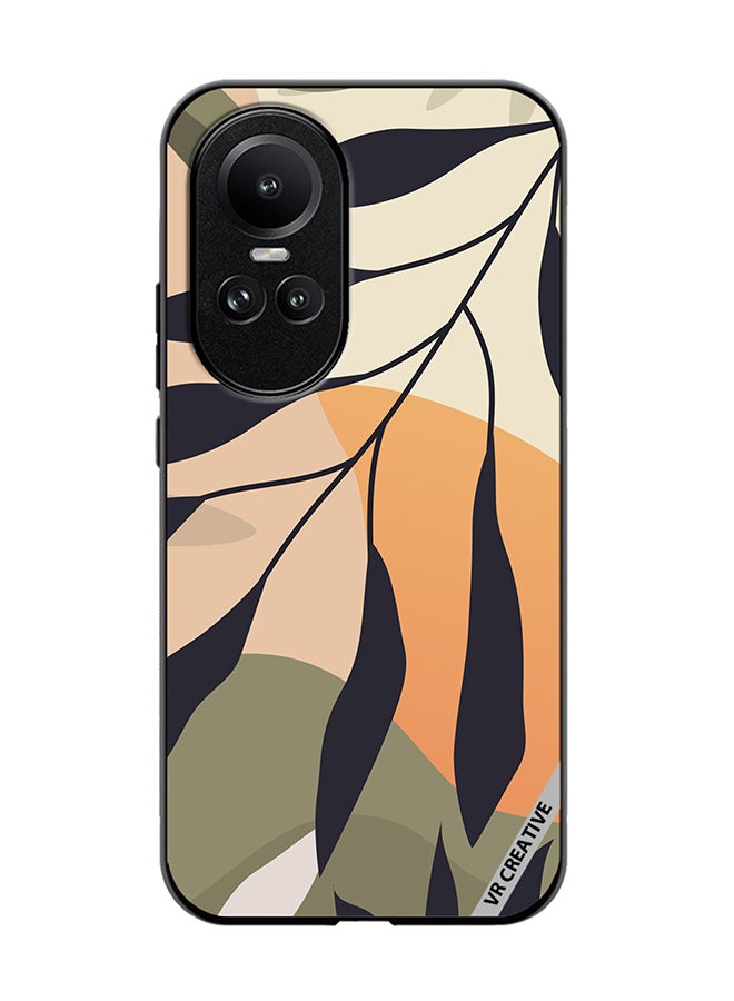 VR CREATIVE Protective Case Cover For Oppo Reno 10 Leaf Tropical Design Multicolour - Image 1