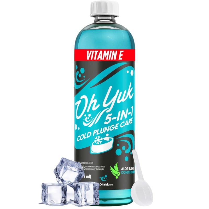 Oh Yuk 5-in-1 Cold Plunge Water Treatment â€“ Cleaner, Clarifier, Conditioner, Combats Odors, Deodorizes â€“ Premium Cold Tub & Ice Bath Care â€“ Works with All Cold Plunges with Filter Systems â€“ 32 Uses - Image 1