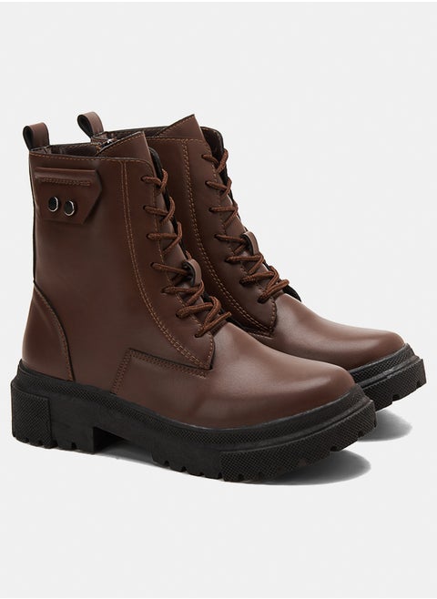 Snap Combat Boots
