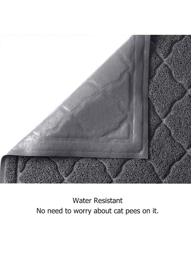 Unipaws Cat Litter Trapping Mat, Litter Box Scatter Control Pad, Litter Free Floors And Urine Waterproof, Gentle On Paws, No Phthalate - Image 5