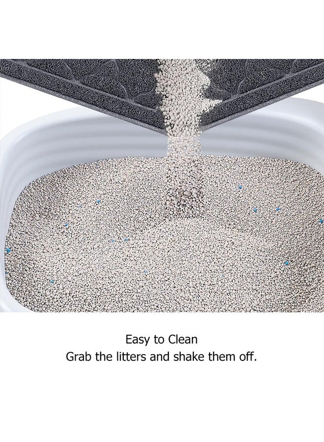 Unipaws Cat Litter Trapping Mat, Litter Box Scatter Control Pad, Litter Free Floors And Urine Waterproof, Gentle On Paws, No Phthalate - Image 4