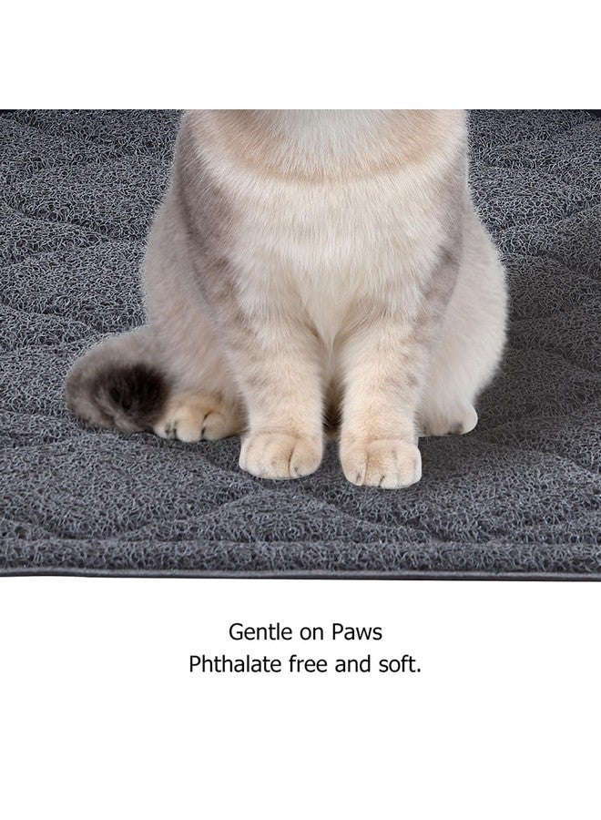 Unipaws Cat Litter Trapping Mat, Litter Box Scatter Control Pad, Litter Free Floors And Urine Waterproof, Gentle On Paws, No Phthalate - Image 3