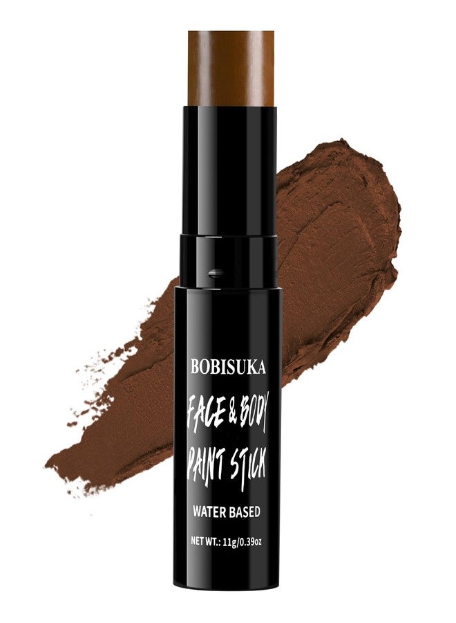 BOBISUKA Brown Face Body Paint Stick Washable Water-Based Face Paint Makeup Stick for Halloween, Skeleton, Skull, Camo, Hunting, Cosplay, SFX, Sports Eye Black & Costume Party - Image 1