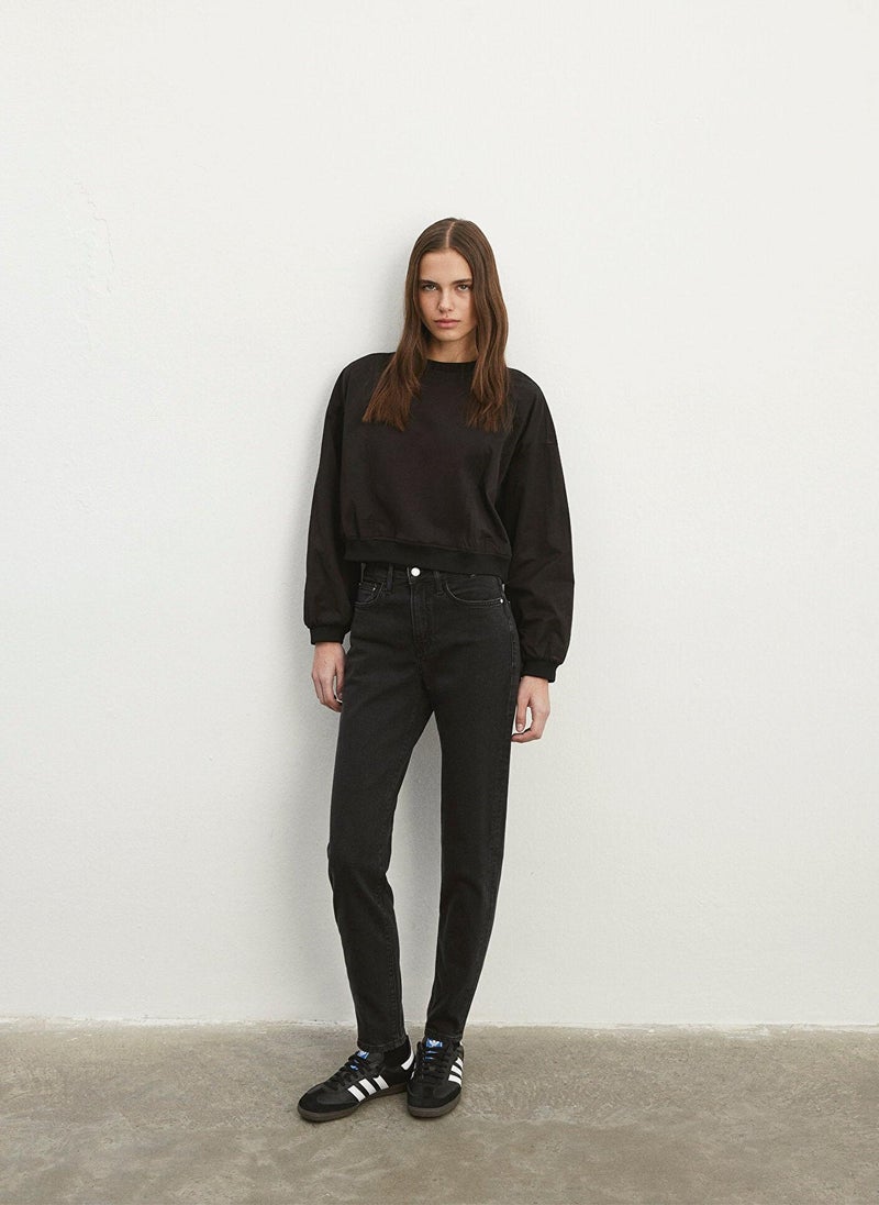 MAVI Cindy Mid Smoke Denim Jean Pants - Image 1