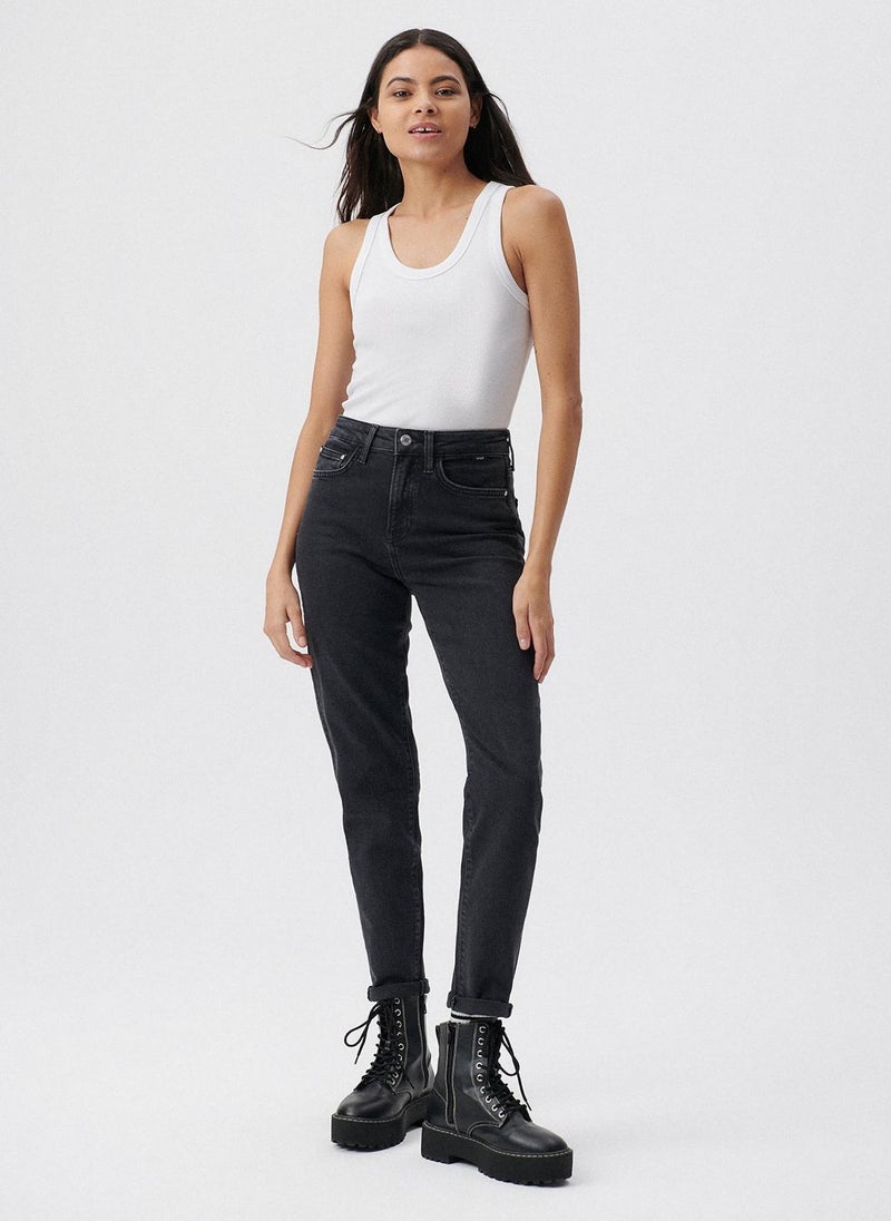MAVI Cindy Mid Smoke Denim Jean Pants - Image 2