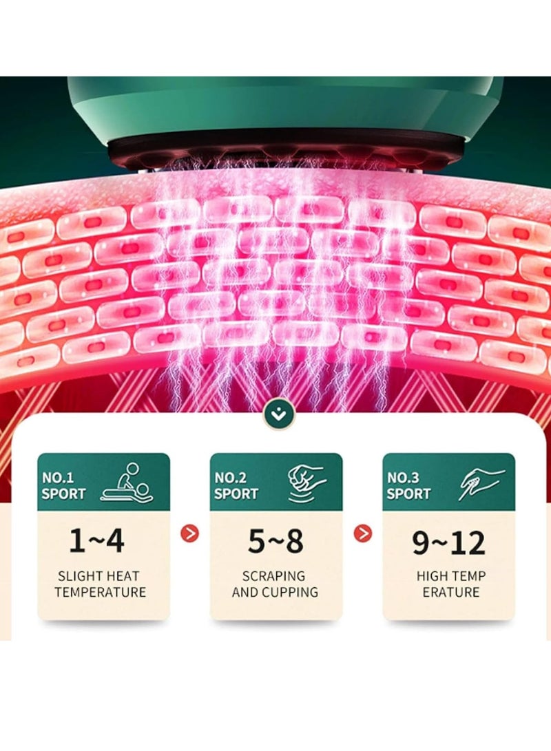 Intelligentn Egative Pressure Cupping Massage Instrument Scraping Cupping Meridian Dredging Adsorption Out Of Sha Massage To Relieve Fatigue  Cellulite Massager,Handheld Cellulite   Massager,Stomach Fat Massager - Image 3