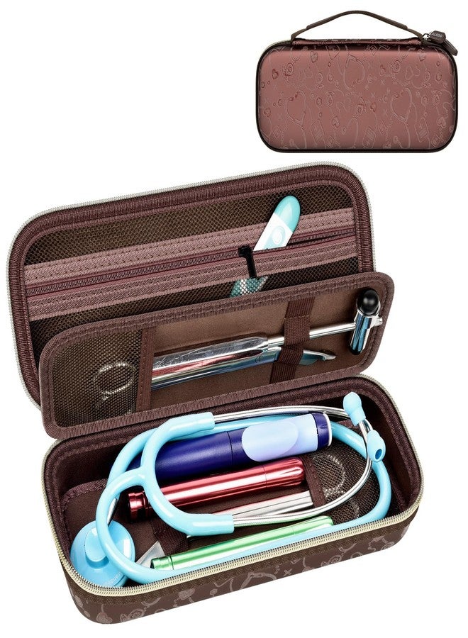 PAIYULE Stethoscope Hard Case for 3M Littmann Classic III Monitoring/Lightweight II S.E/MDF Acoustica/Cardiology IV Diagnostic Stethoscopes, with Storage Divider for Doctor Nurse Accessories (Brown) - Image 1