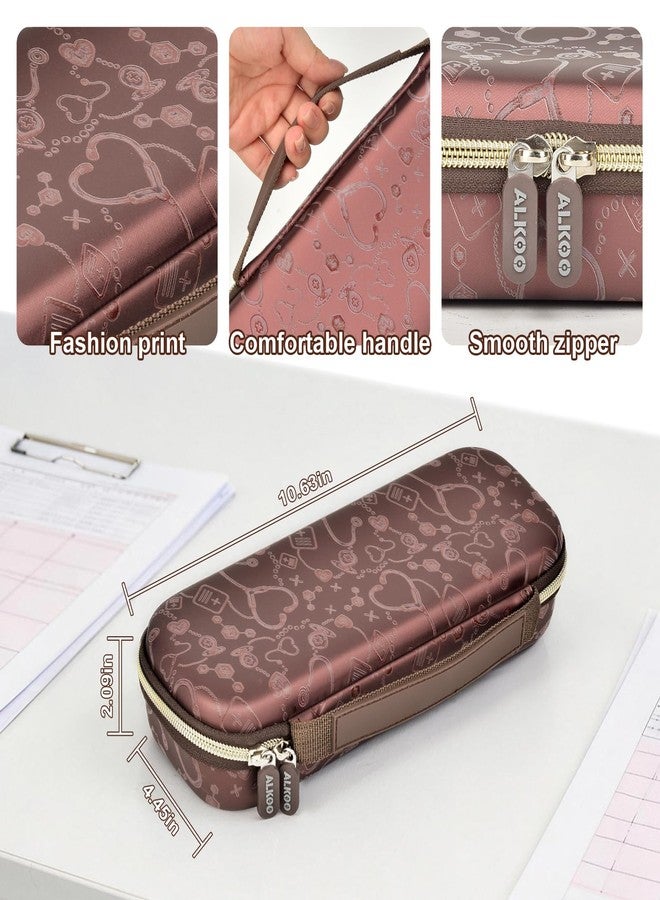PAIYULE Stethoscope Hard Case for 3M Littmann Classic III Monitoring/Lightweight II S.E/MDF Acoustica/Cardiology IV Diagnostic Stethoscopes, with Storage Divider for Doctor Nurse Accessories (Brown) - Image 4