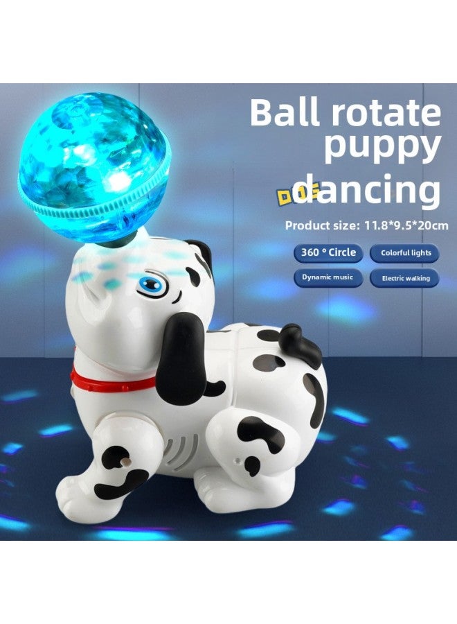 Children's Electric Puppy Kids Sing And Dance Top Ball Spin Baby Toys Boys Girls Music Stunt Dog-Color:Electric Stunt Spinning Ball Puppy-Proportion:Rechargeable Version: Comes With Rechargeable Battery + Charger + Screwdriver  - Image 1