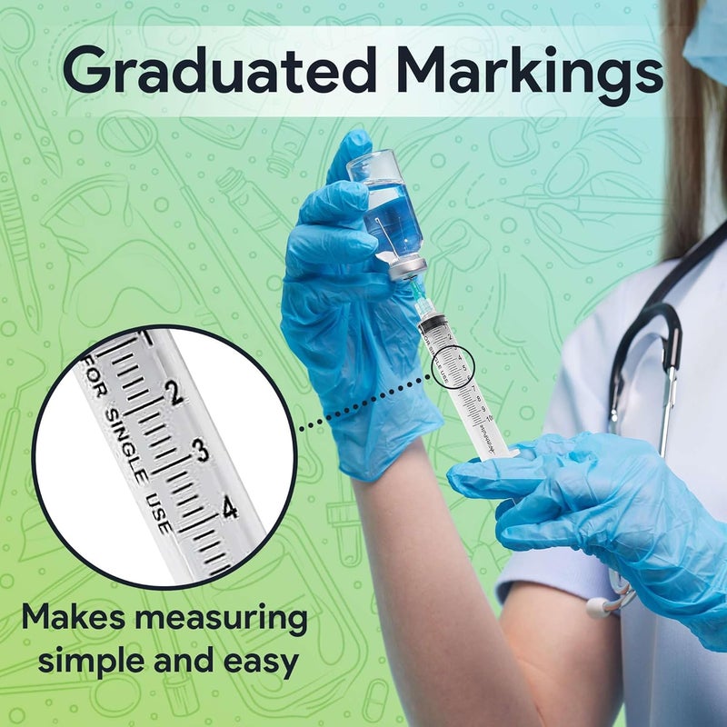 FifthPulse 10 ml Syringe without Needle - 5 Pack of Individually Wrapped Disposable Syringes - Good for Medical, Scientific Lab, Home Use, and More - Sterile Luer Lock Syringes Longevity upgraded craftsmanship - Image 4