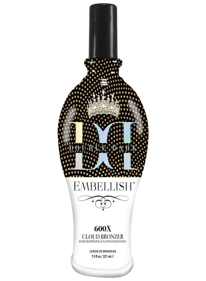 Brown Sugar Embellish Cloud Bronzer Tanning Lotion, 600X Double Dark Cloud Bronzer with Mattifying Complex, Copper Peptide & Hyaluronic Acid, 7.5 Fl Oz - Image 1