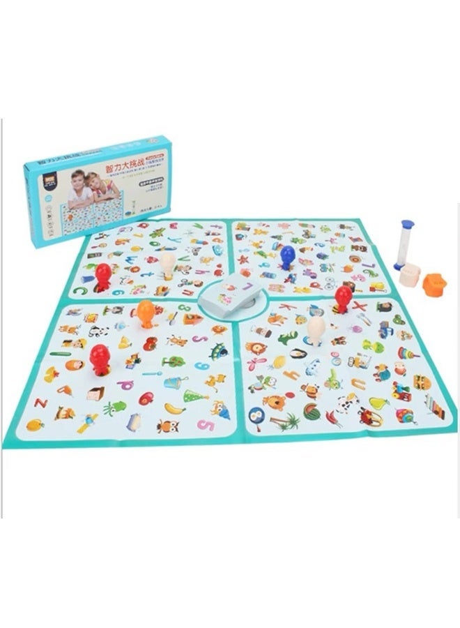 Children's Educational Memory Board Game - 60-Piece Concentration Training Toy with Animal/Fruit Cards, Double-Sided & Timer for Cognitive Development, Skills STEM Learning Family  - Image 1