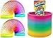 JARU Big Magic Rainbow Color Spring Pack 2 Units Original Plastic Spring Fidget Toy Kids CoilToy for Girls Boys Colorful Neon Color Sensory Vintage Toys 17022A - Image 3