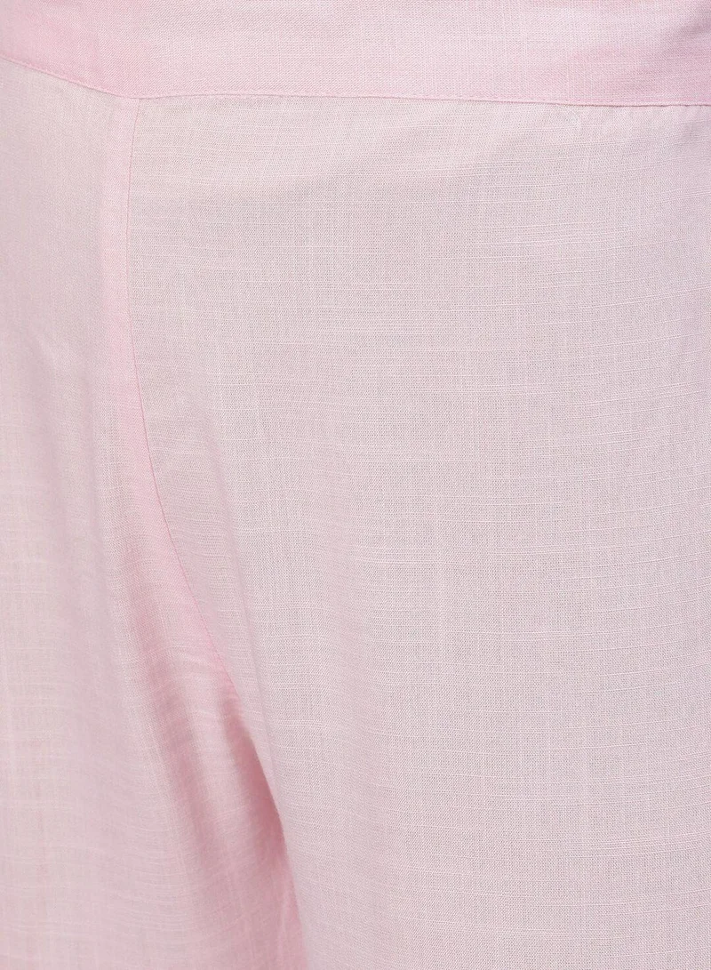 ISHIN  Women Pink Embroidered Kurta with Trousers Dupatta for Women | Best Price UAE