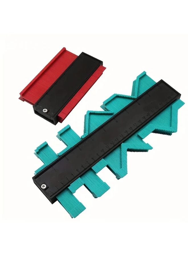 أداة قياس محيط البلاستيك الأحمر 4 72 بوصة 120 مم مسطرة قياس الأشكال غير المنتظمة - Image 2