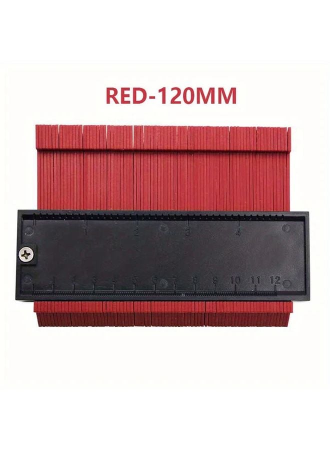 أداة قياس محيط البلاستيك الأحمر 4 72 بوصة 120 مم مسطرة قياس الأشكال غير المنتظمة - Image 1