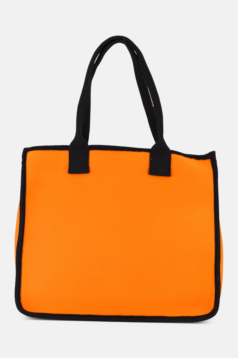 Urban Expressions Women Solid Pouch And Totes Bag, Orange  - Image 2