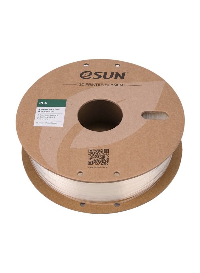 eSUN eSun 3D Printer Filament PLA 1.75 mm Dimensional Accuracy +/- 0.05 mm 1 Kg (2.2 lbs) Spool 3D Printing Material for 3D Printers – Clear - Image 2