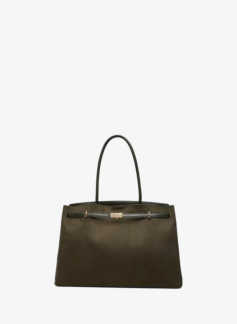 Evelynee Ladies Green Tote Bag