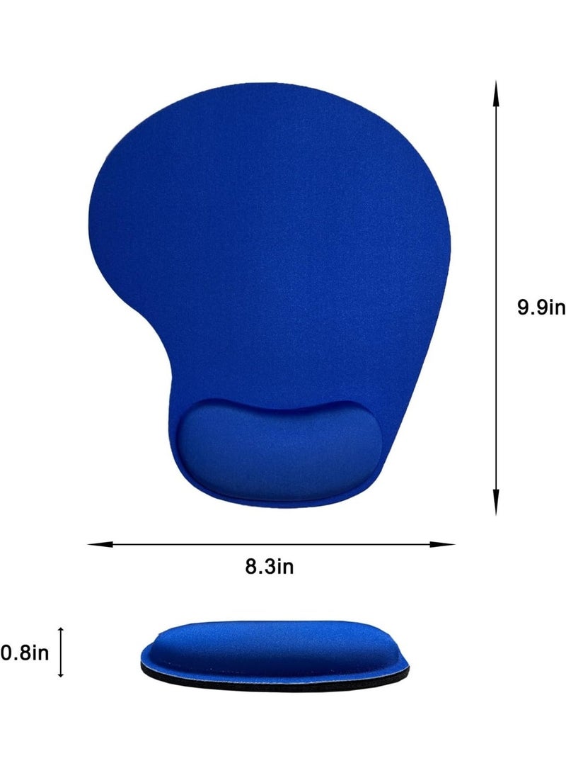Mouse Pad with Gel Wrist Support - Blue - Image 3