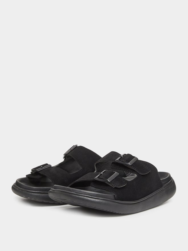 Styli Men Double Strap Buckle Comfort Sandals - Image 2