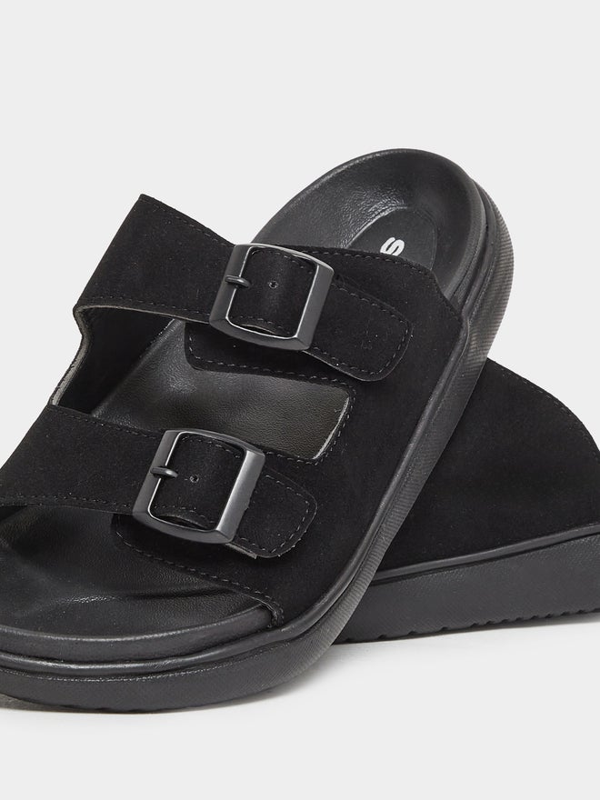 Styli Men Double Strap Buckle Comfort Sandals - Image 3
