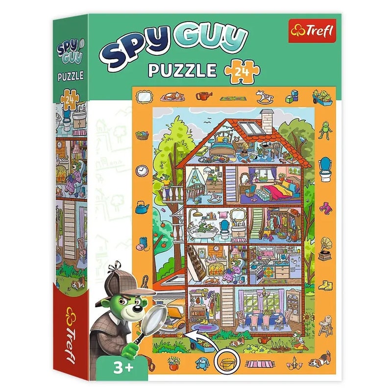 Trefl - Spy Guy: At Home The Treflik Family Puzzle 24 Pieces - 15593 - Image 1