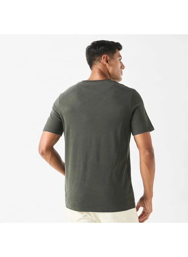 Ecko Unltd. Ecko Unltd Logo Print T-shirt with Short Sleeves and Crew Neck