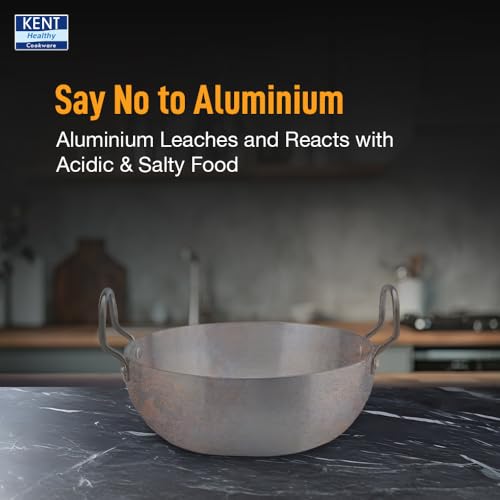 KENT Triply Kadai 26 Cm With Ss Lid 3.1 Liters|Cool-Touch Ss Hollow Cast Handle|Induction Friendly|Dishwasher Safe(Stainless Steel;Aluminium) - Image 5