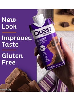 QUEST NUTRITION Protein Shake Shake Chocolate 325ml Pack Of 4 Pieces  - Image 4