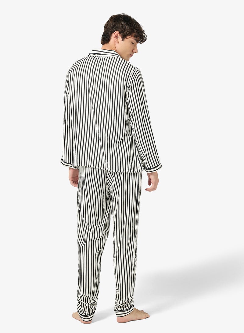 سفنتي فايف طقم بيجامة قميص وبنطلون - Image 2