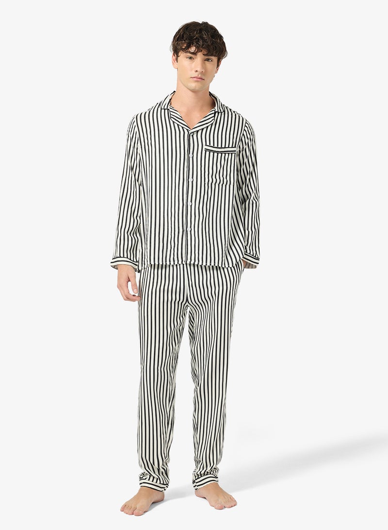 سفنتي فايف طقم بيجامة قميص وبنطلون - Image 5