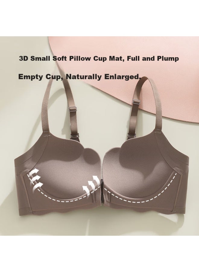 Liberal Free Series Women's Brapush-up Bra For Small Prevent Sagging, Enhance Back Beauty, Front Buckle, Push-up Princess Cup - Image 2