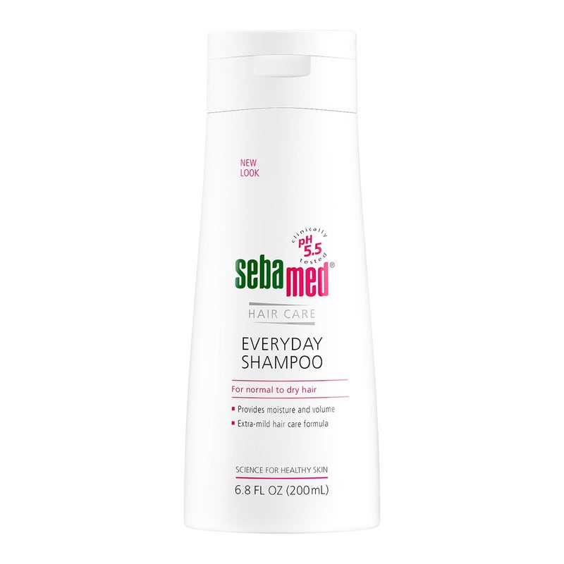SEBAMED Everyday Shampoo For All Hair Types and Sensitive Scalp pH 5.5 for Healthier Looking Hair 6.8 Fluid Ounces (200 Milliliters) - Image 1